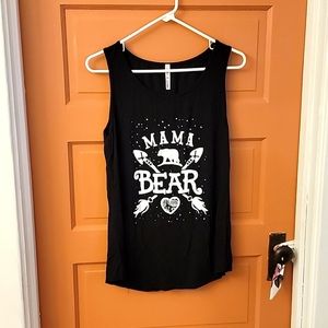 Mama Bear Black Tank Top